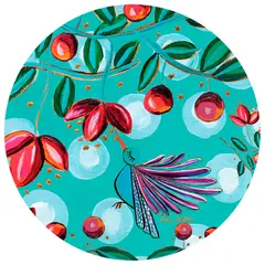 ISA SOLER - 6 INDIVIDUALES COLIBRÍ TURQUESA