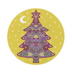 ISA SOLER - 6 INDIVIDUALES NAVIDAD FUCSIA