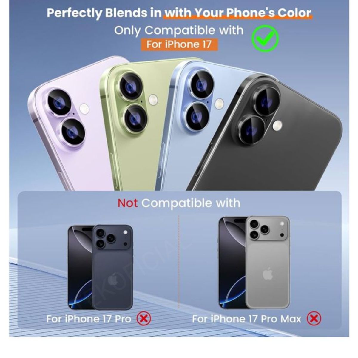 GENERICO - Protector Cámara Para iPhone 17 Green