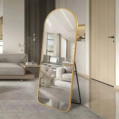 Imagen 2 del producto Espejo De Suelo Ovalado Con Soporte Dorado De Lujo 160x50cm