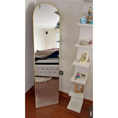 Imagen 2 del producto Espejo De Suelo Ovalado Con Soporte Dorado De Lujo 160x50cm