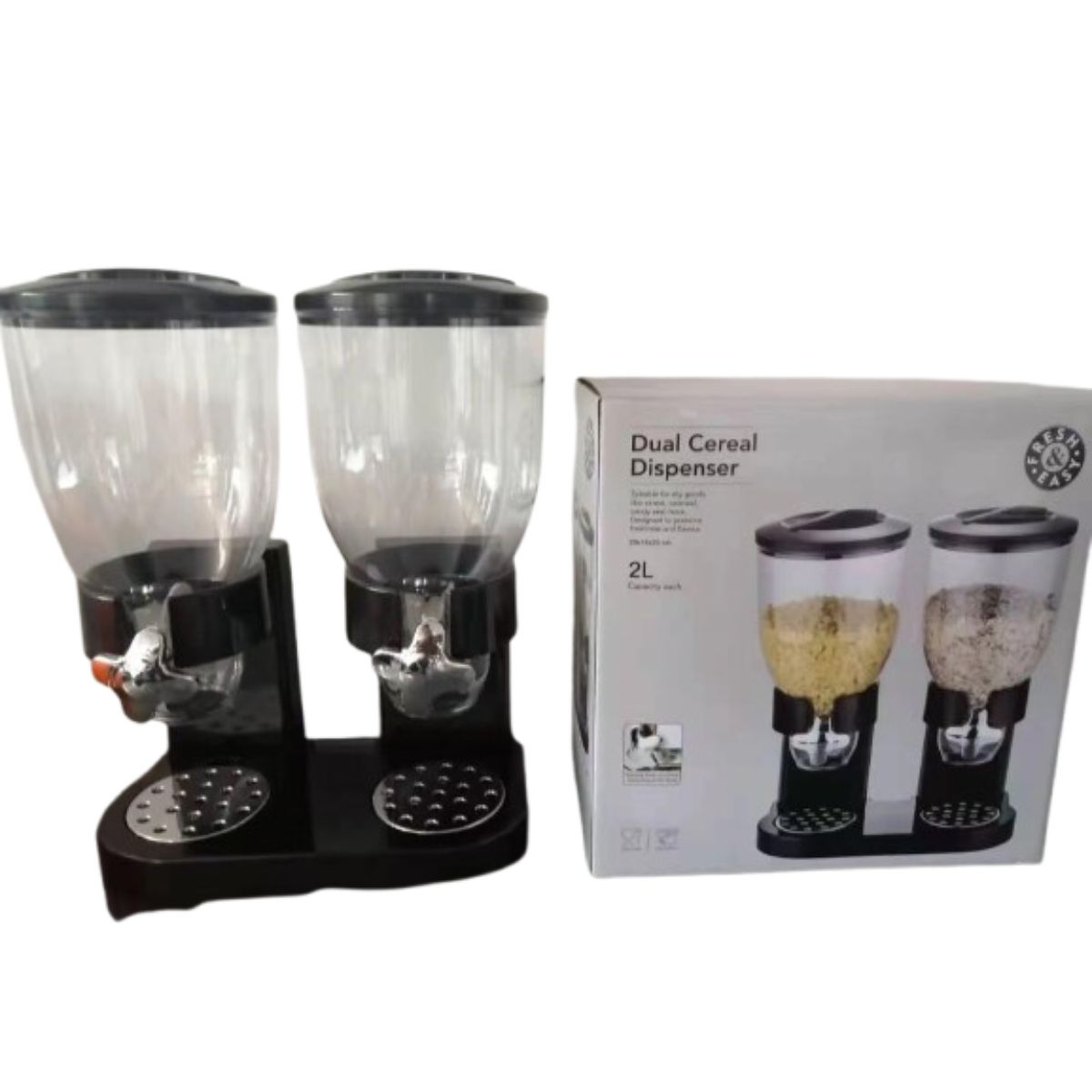 GENERICO - Dispensador de 2 Divisores Para Cereal