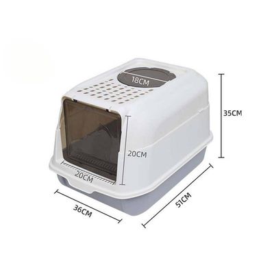 Imagen 2 del producto Arenero para Gatos 2 en 1 Baño Sanitario para Gatos