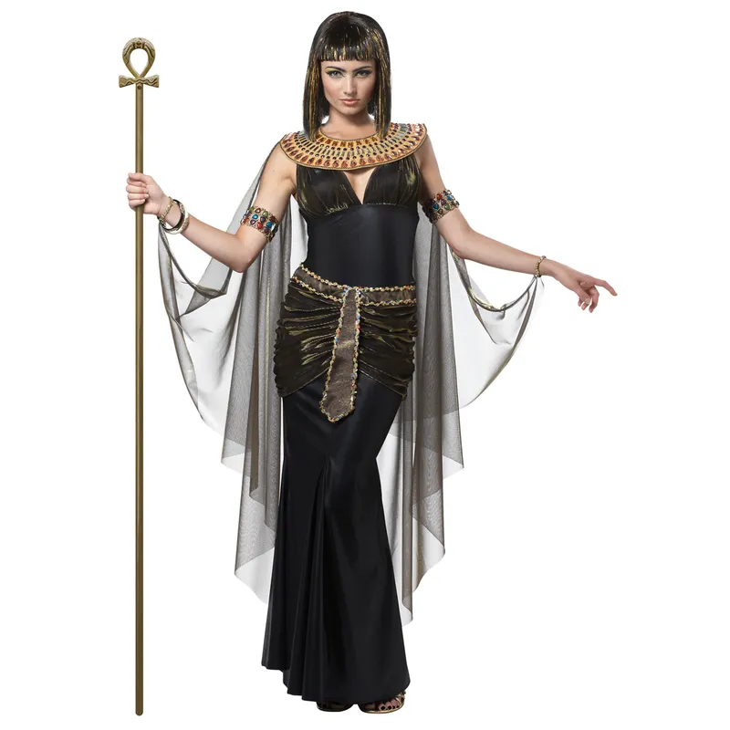 GENERICO - Disfraz Egipcia Cleopatra Faraona Halloween Mujer Talla L-XL
