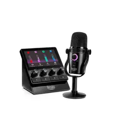 HERCULES - DJ Stream Starter Kit WW Pack Completo con Controlador y Micrófono para Streaming y DJing