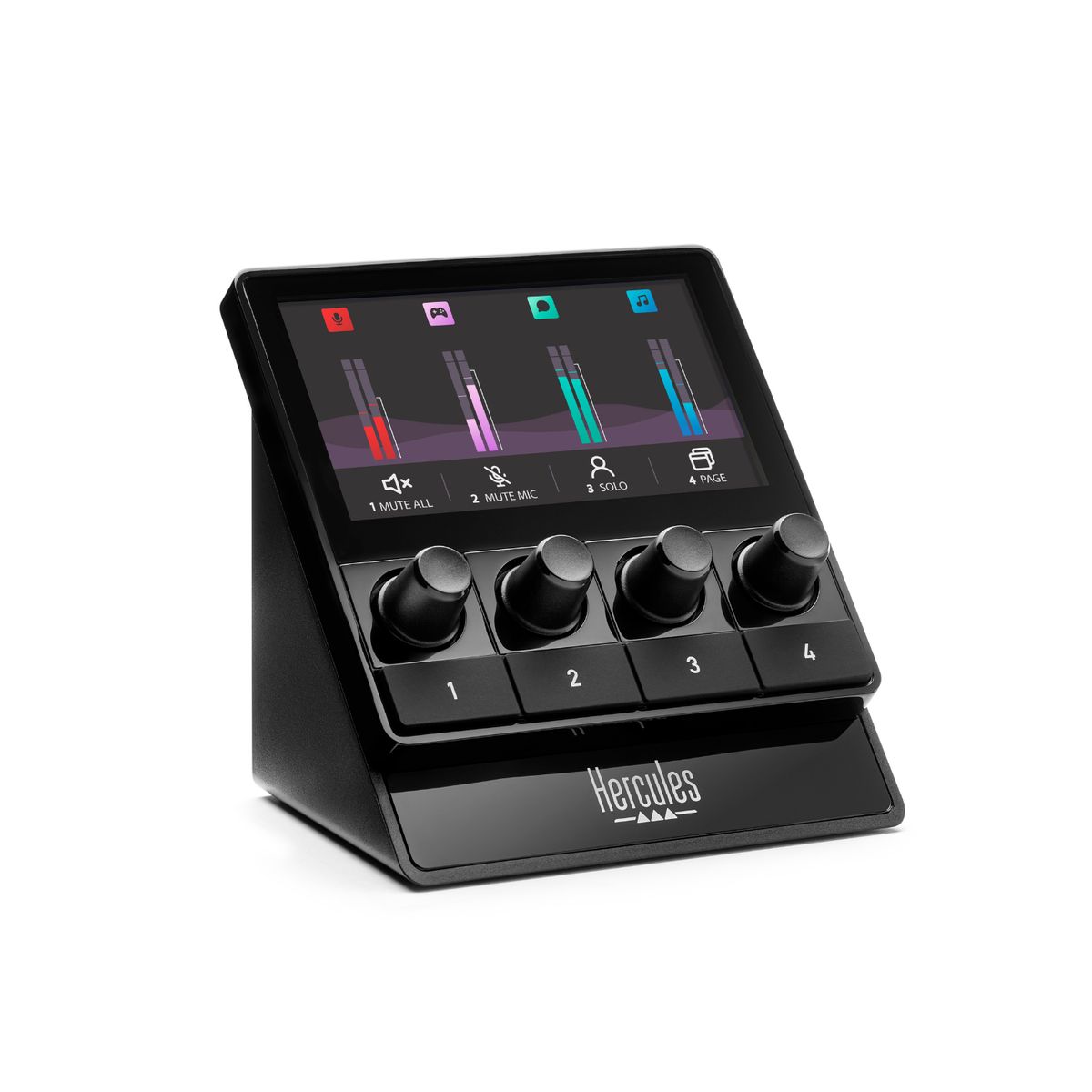 HERCULES - Hercules DJ Stream Starter Kit WW  Pack Completo con Controlador y Micrófono para Streaming y DJing