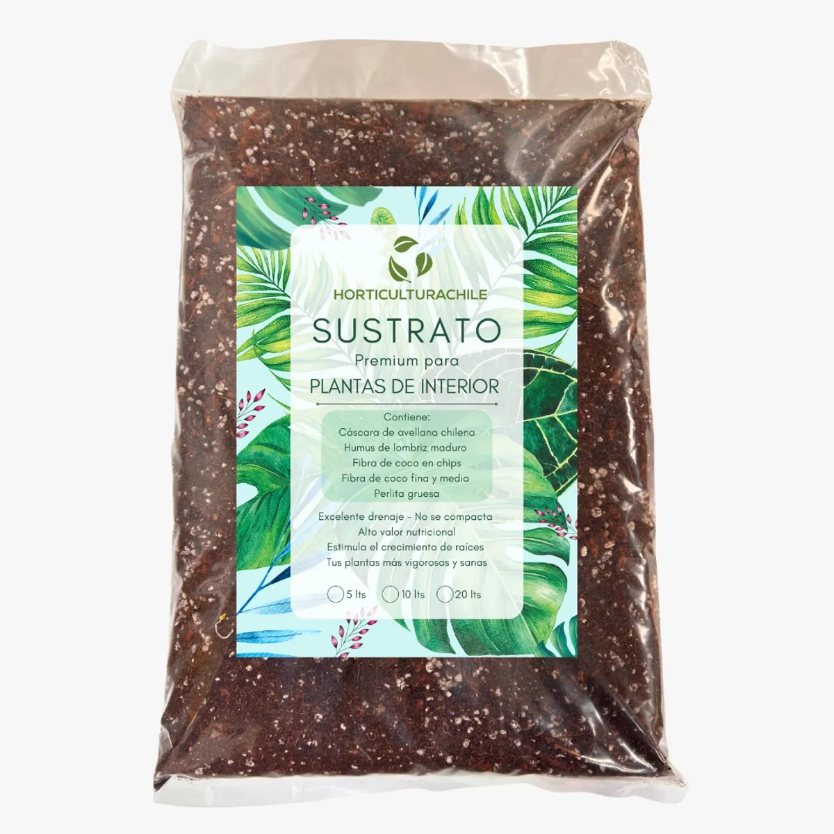 HORTICULTURACHILE - Sustrato premium para plantas de interior 10 litros