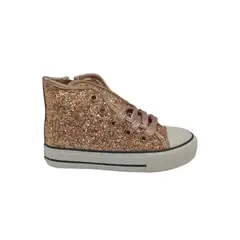 HERIEL - Zapatilla Glitter Champagne Niña