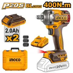 INGCO - Llave Pistola De Impacto Bl 1/2 20v 400 Nm Ciwli2040