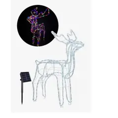 GENERICO - Reno Navidad Decoracion - Ciervo Navideño Luz LED SOLAR 120cm