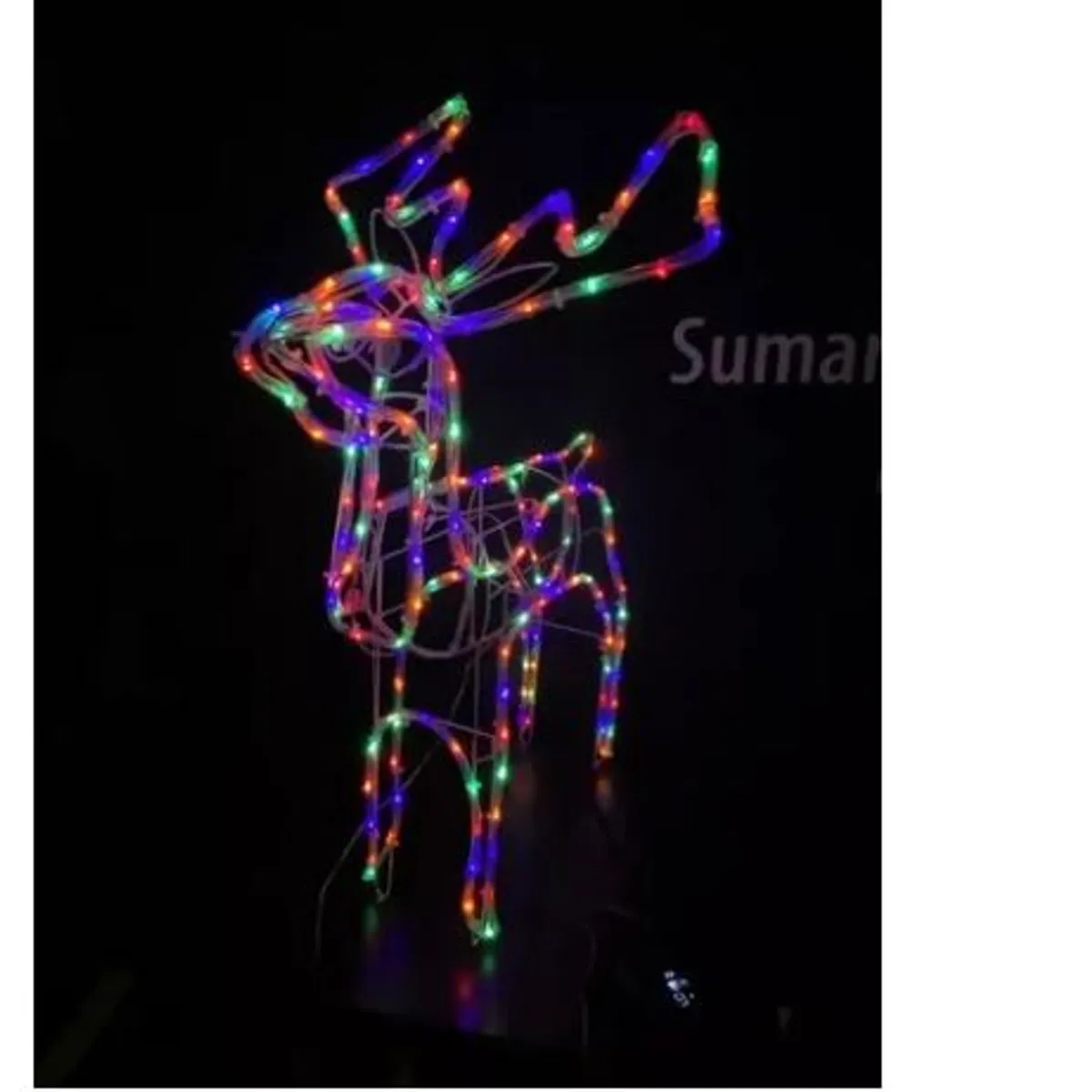 GENERICO - Reno Navidad Decoracion - Ciervo Navideño Luz LED SOLAR 120cm