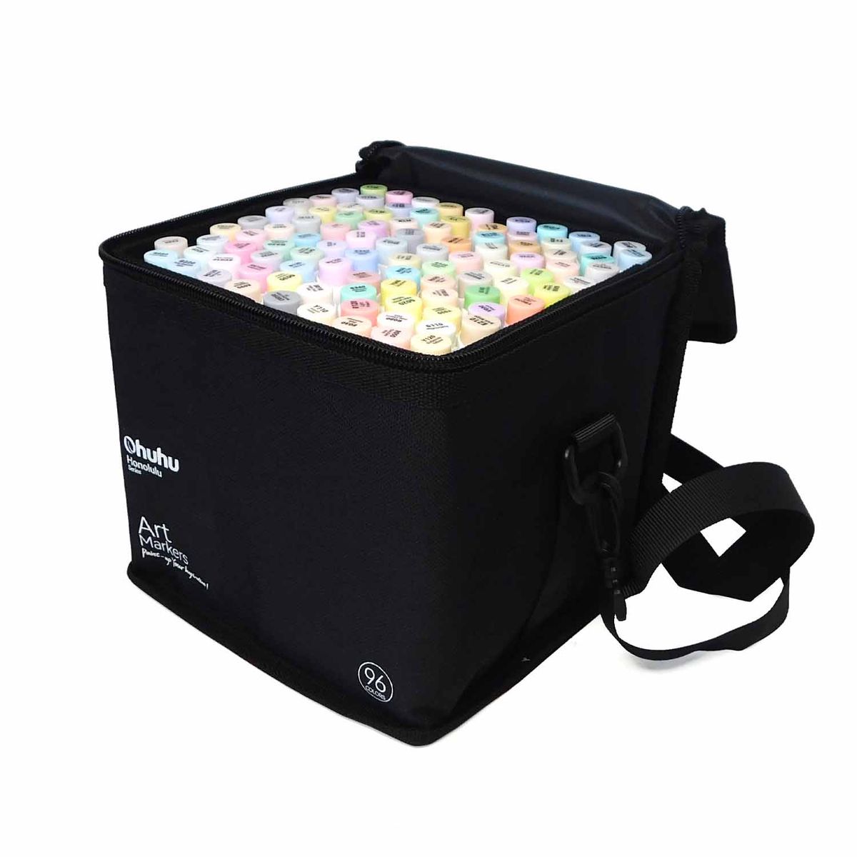 OHUHU - Ohuhu 96 Marcadores Alcohol Tonos Pastel Pincel & Biselada