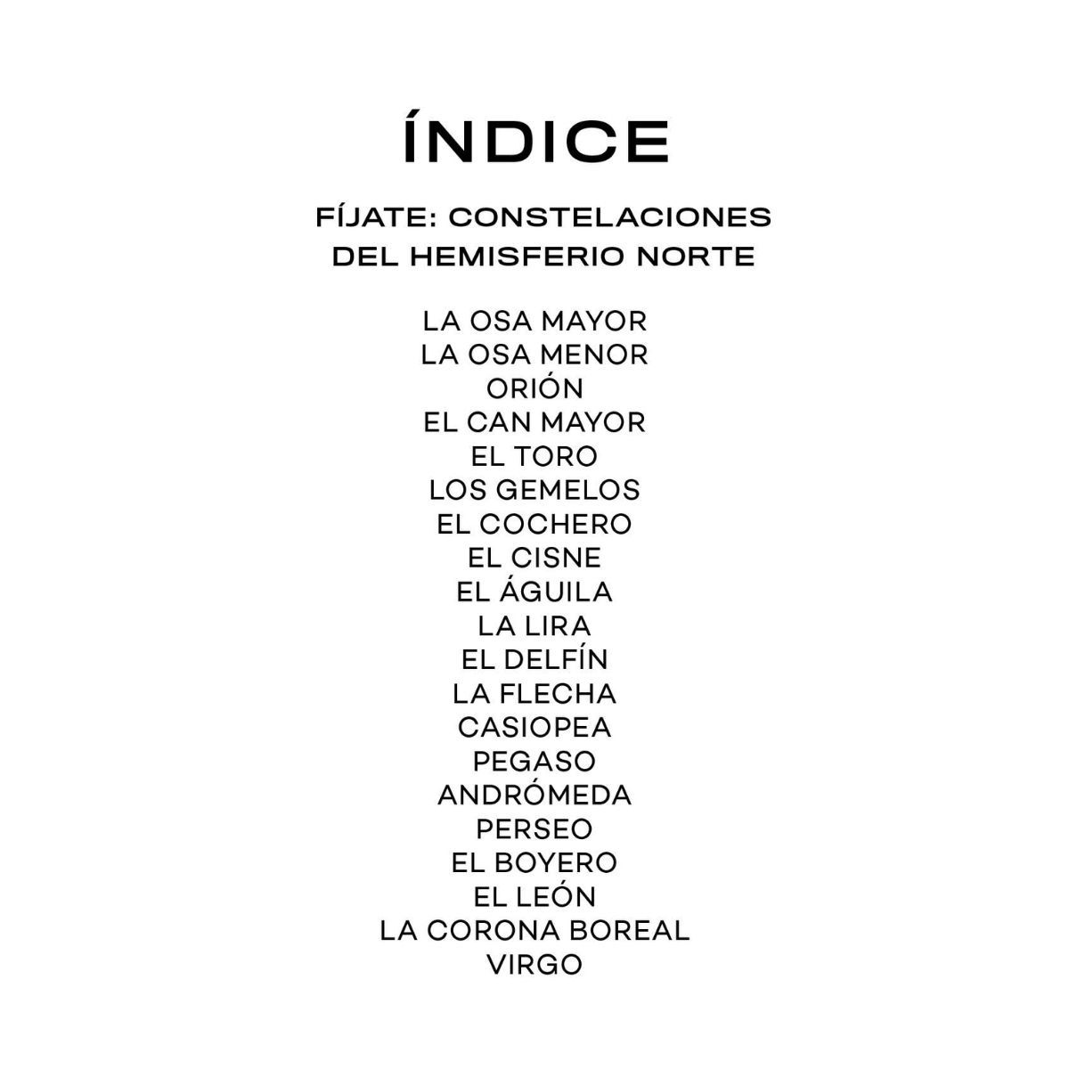 MTM - Fíjate: Constelaciones del hemisferio norte