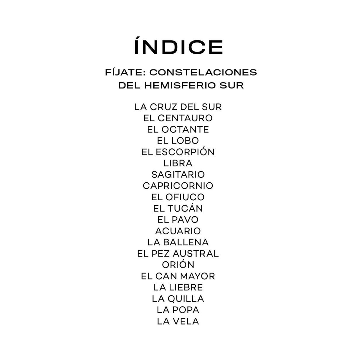 MTM - Fíjate: Constelaciones del hemisferio sur