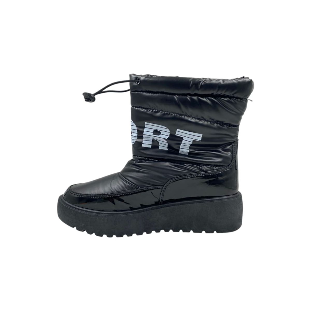 HERIEL - Bota Negra Impermeable Mujer