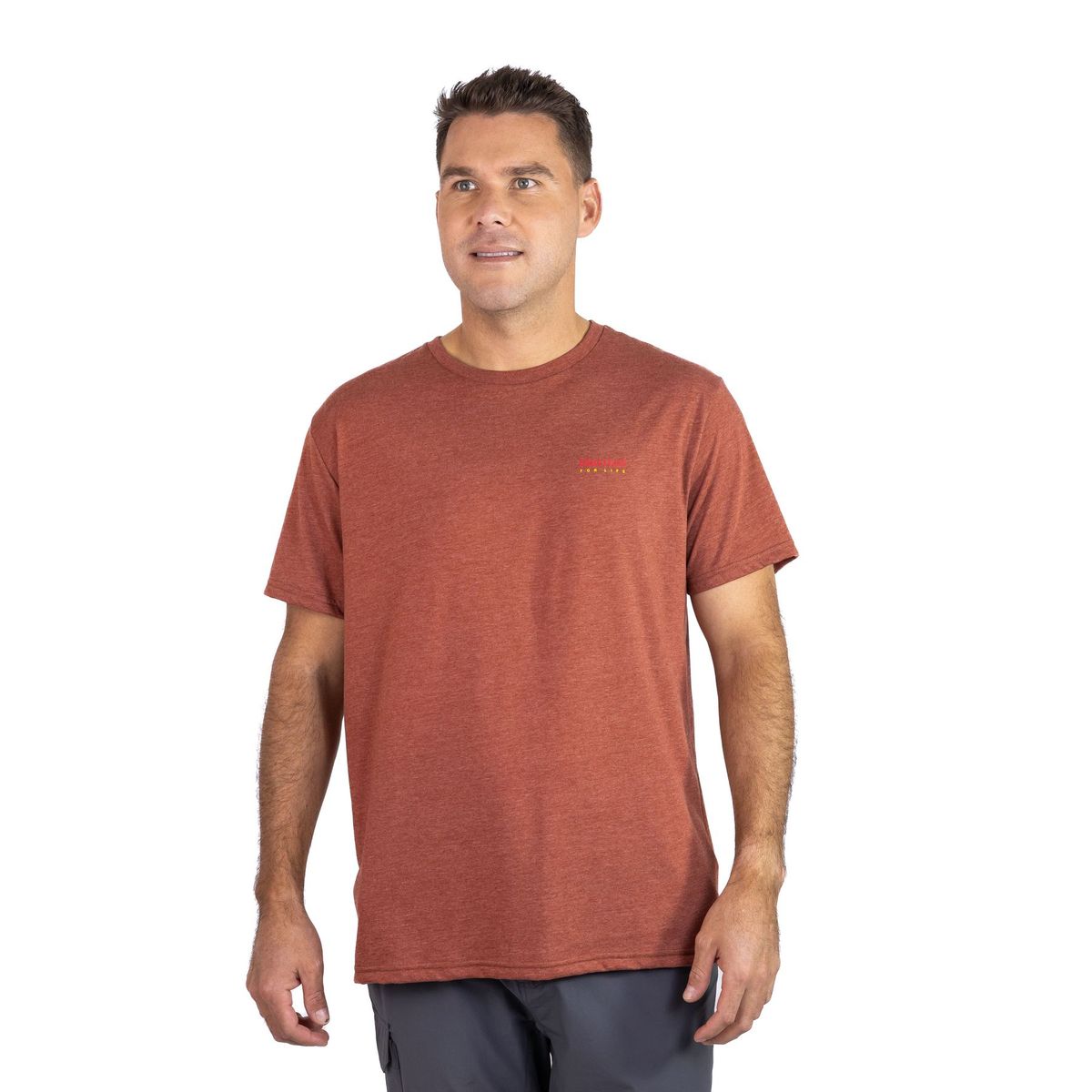 MARMOT - Polera Hombre For Life Chest Logo Tee Naranjo Marmot