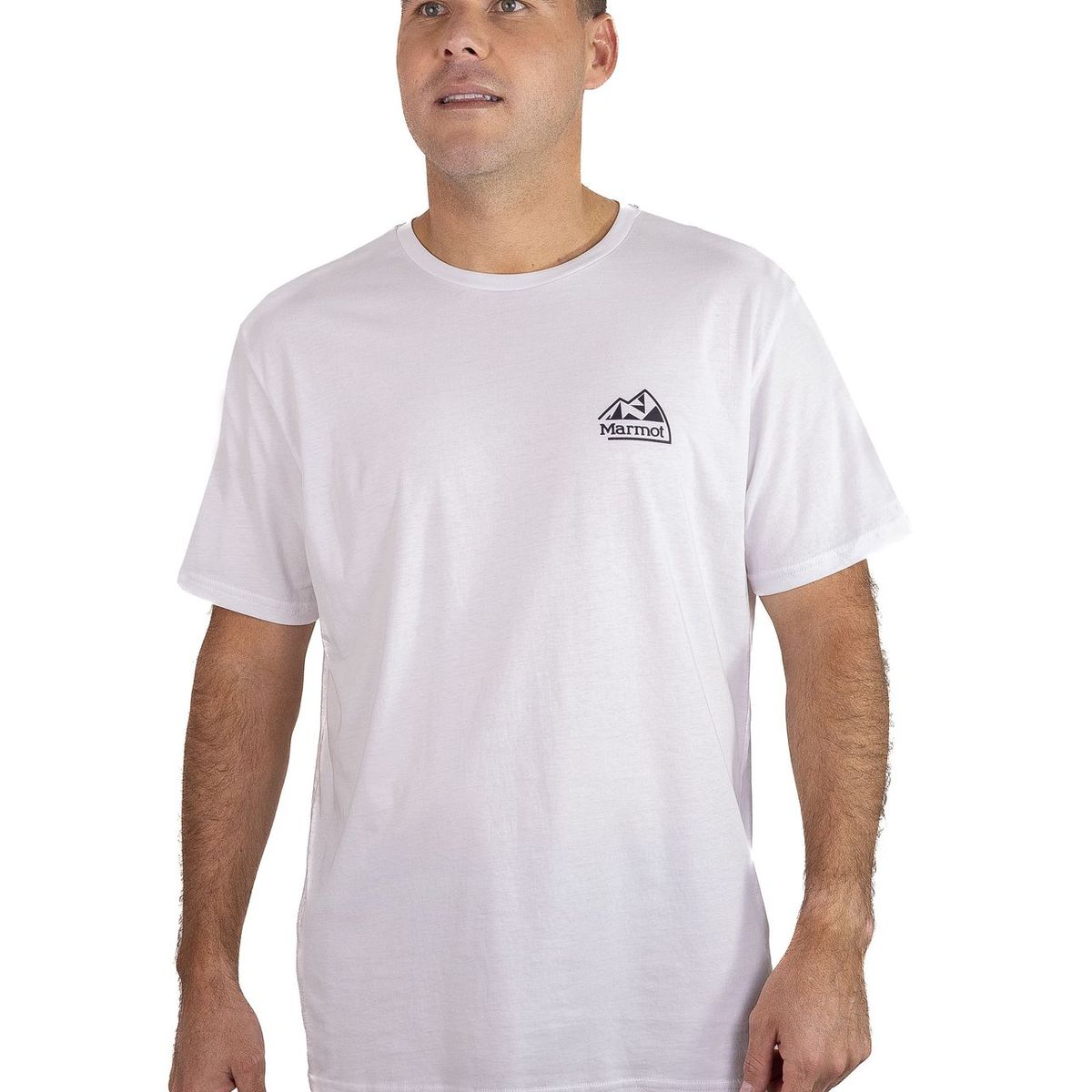 MARMOT - Polera Hombre Retro Logo Tee Blanco Marmot