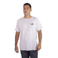 Polera Hombre Retro Logo Tee Blanco