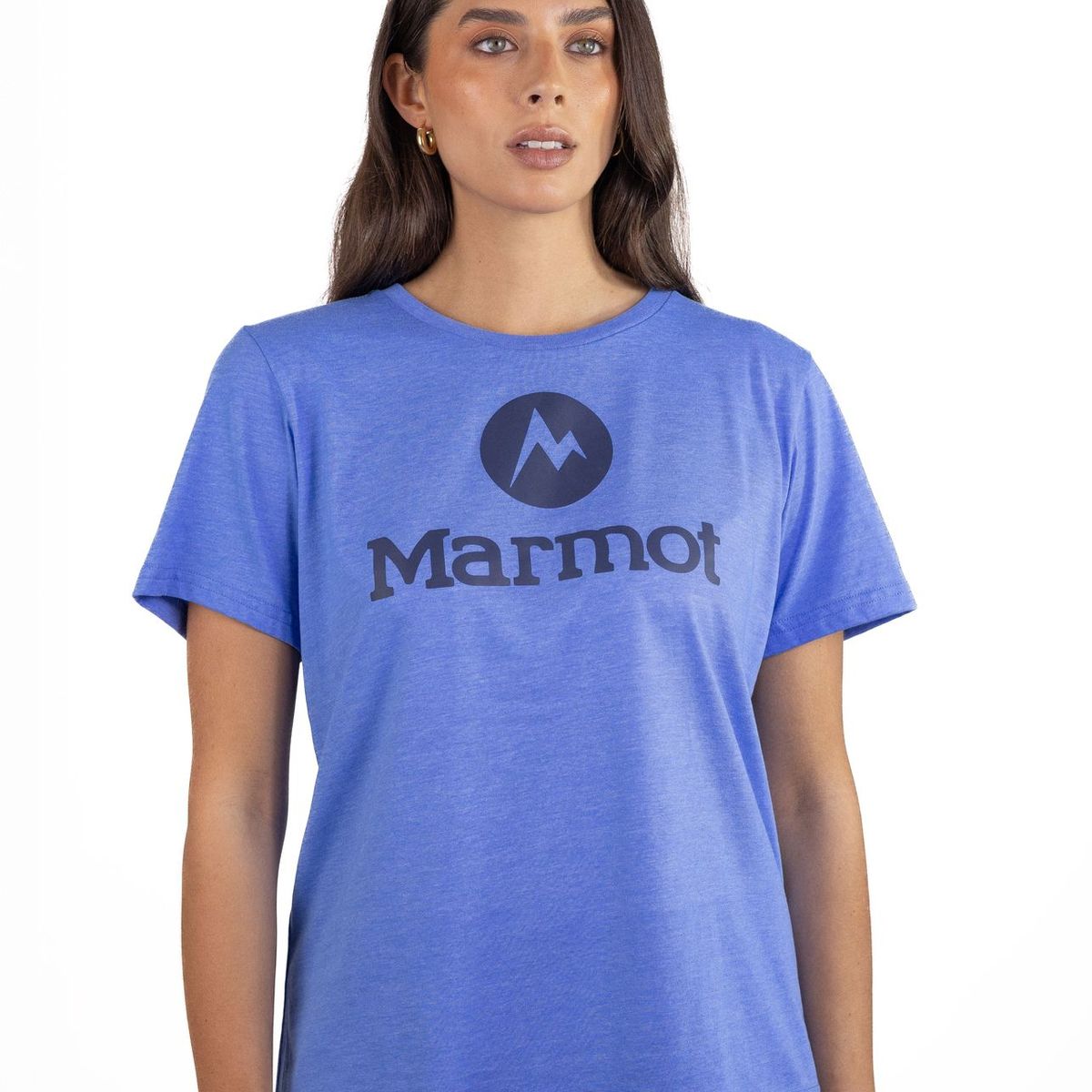MARMOT - Polera Mujer Circle Logo Tee Azul Marmot