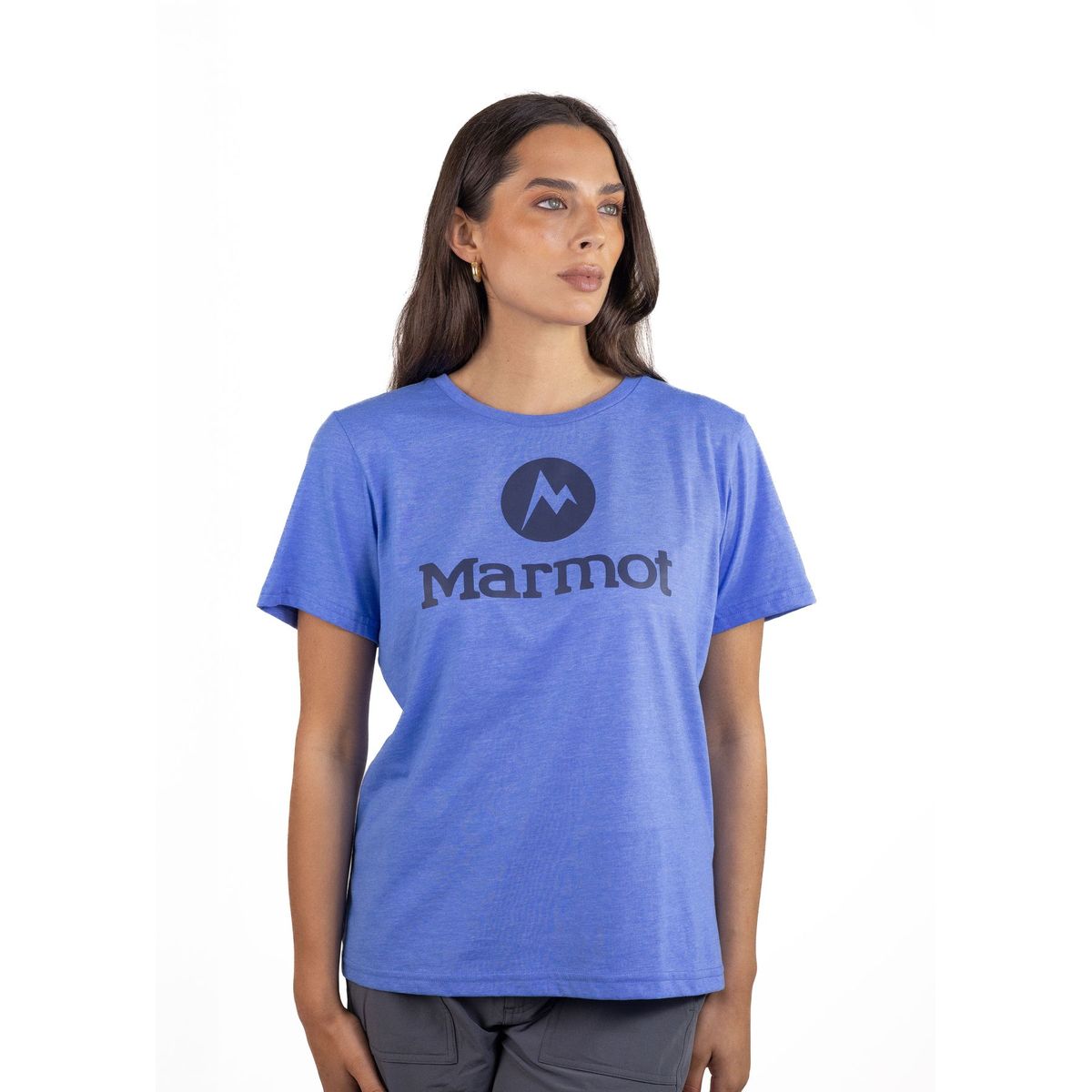 MARMOT - Polera Mujer Circle Logo Tee Azul Marmot