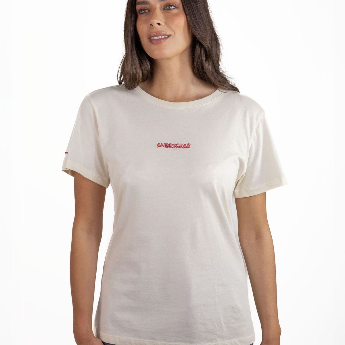 ANDESGEAR - Polera Mujer Logo Blanco Andesgear