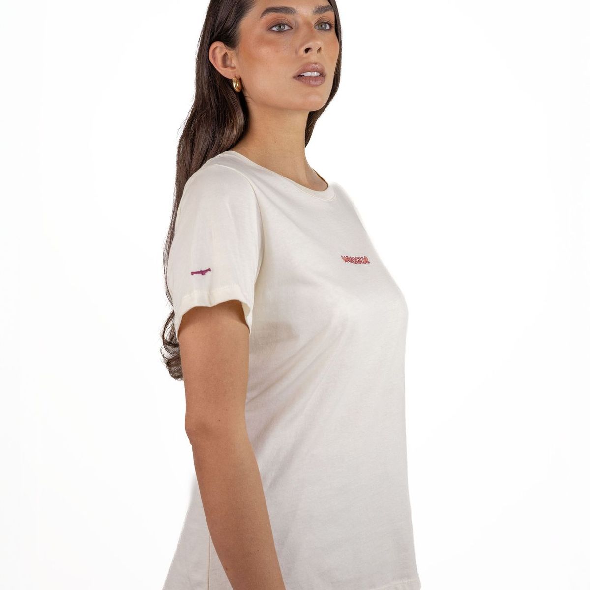 ANDESGEAR - Polera Mujer Logo Blanco Andesgear