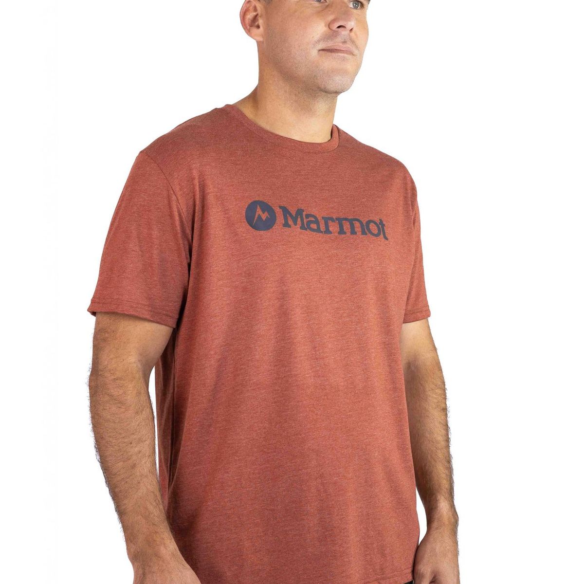 MARMOT - Polera Hombre Logo Tee Naranjo Marmot