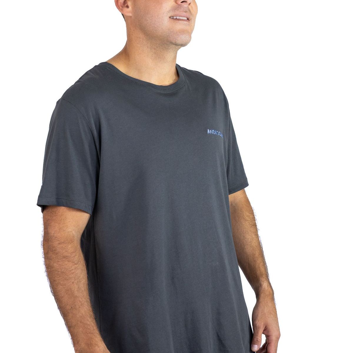 ANDESGEAR - Polera Hombre Logo Gris Andesgear