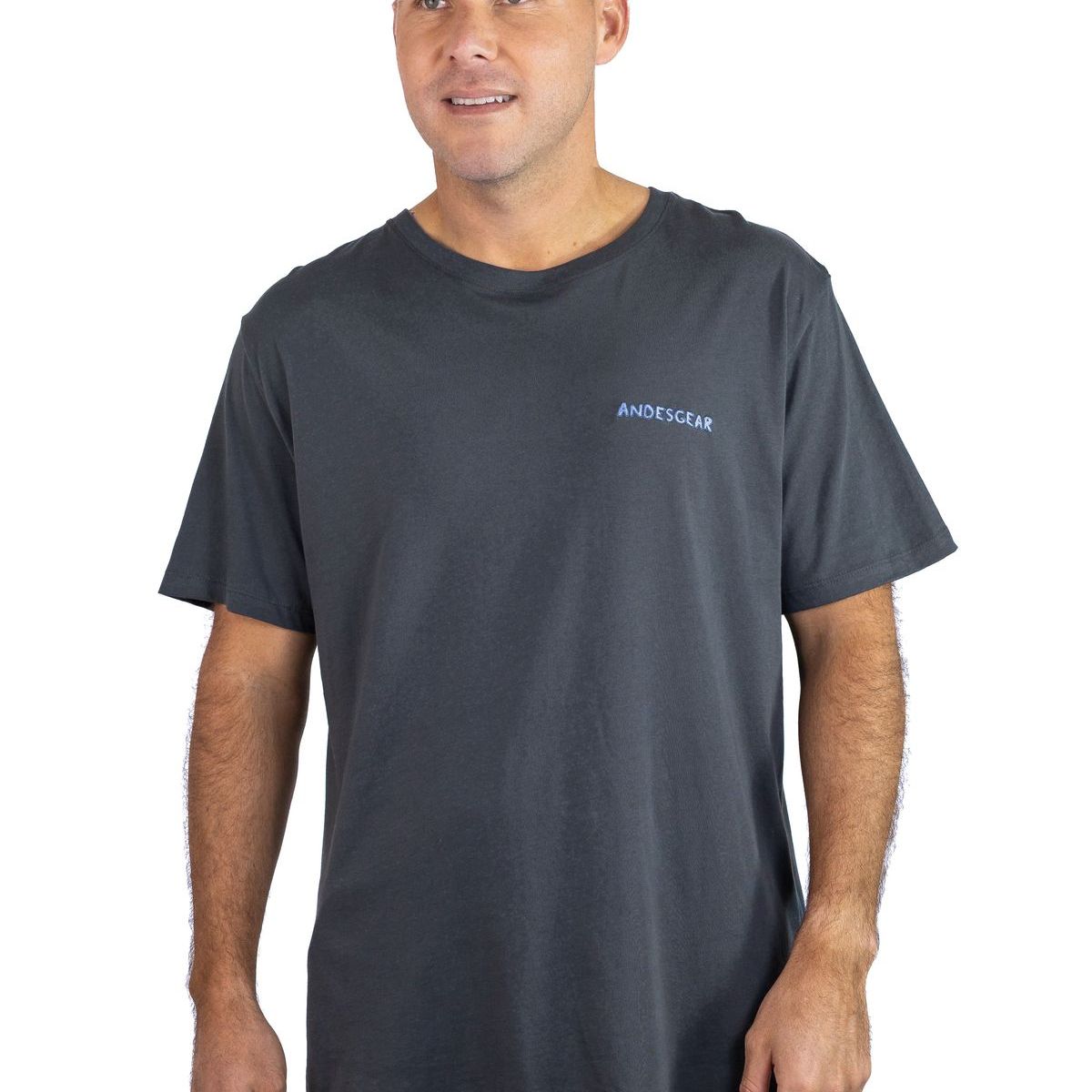 ANDESGEAR - Polera Hombre Logo Gris Andesgear