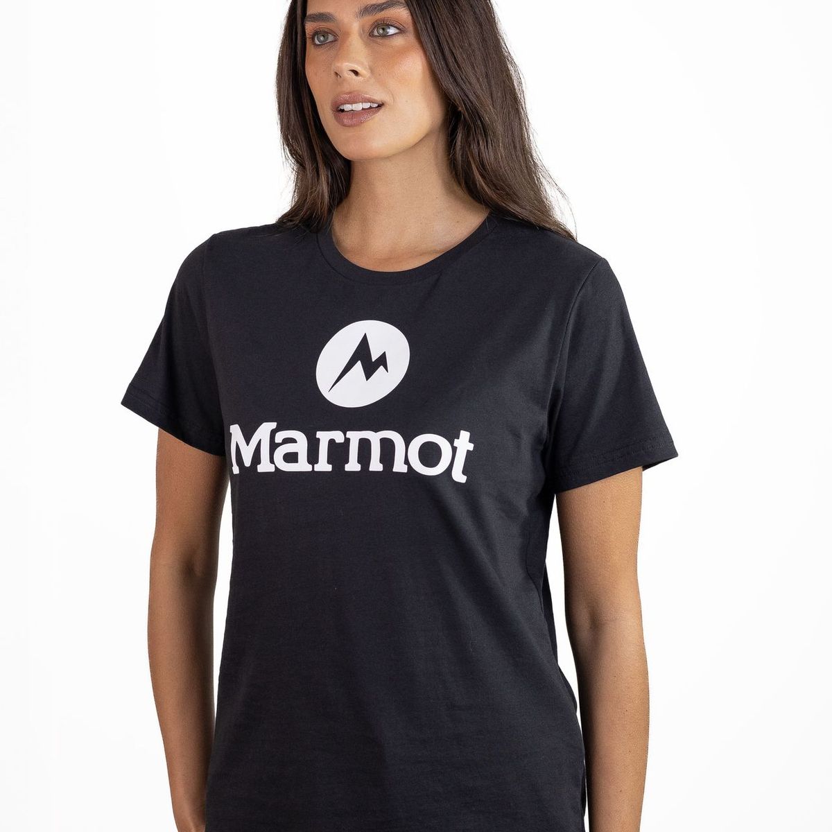 MARMOT - Polera Mujer Circle Logo Tee Negro Marmot