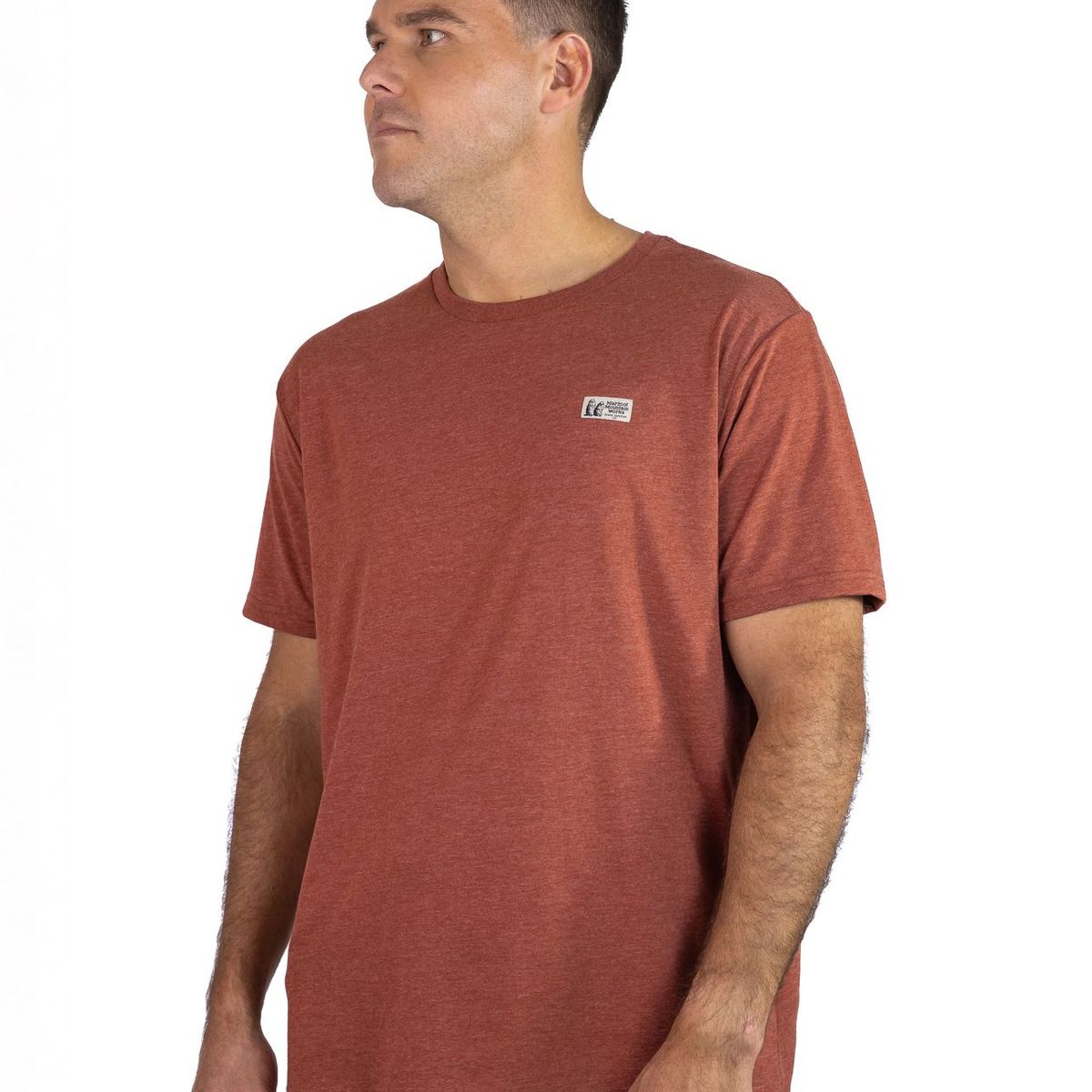 MARMOT - Polera Hombre Chest Label Tee Naranjo Marmot