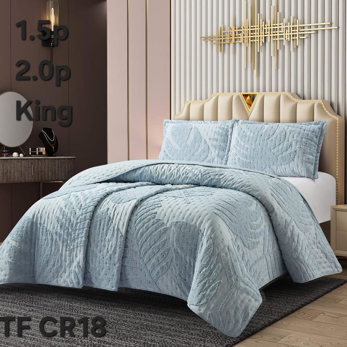 GENERICO - Cubrecama - Cobertor Quilts de Verano 2,5 plazas - King