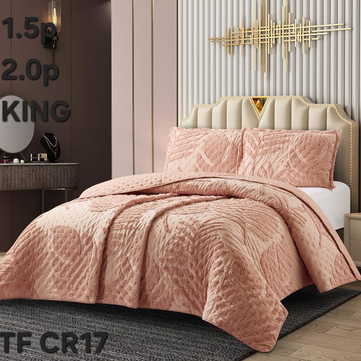 GENERICO - Cubrecama - Cobertor Quilts de Verano 2,5 plazas - King