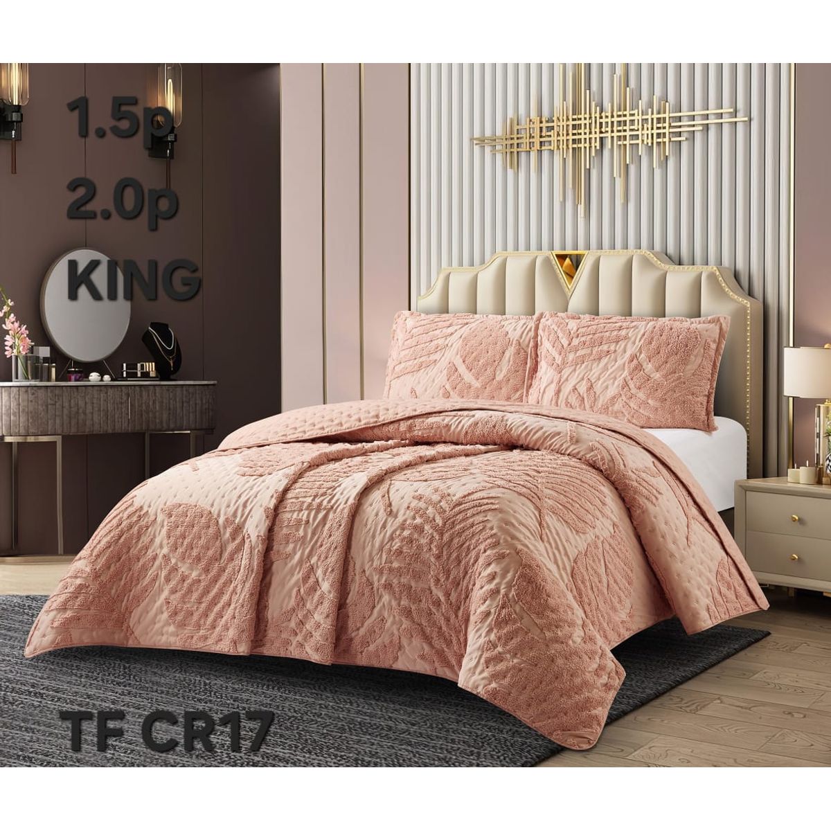 GENERICO - Cubrecama - Cobertor Quilts de Verano 2,5 plazas - King