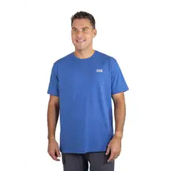 MARMOT - Polera Hombre Chest Vintage Label Tee Azul