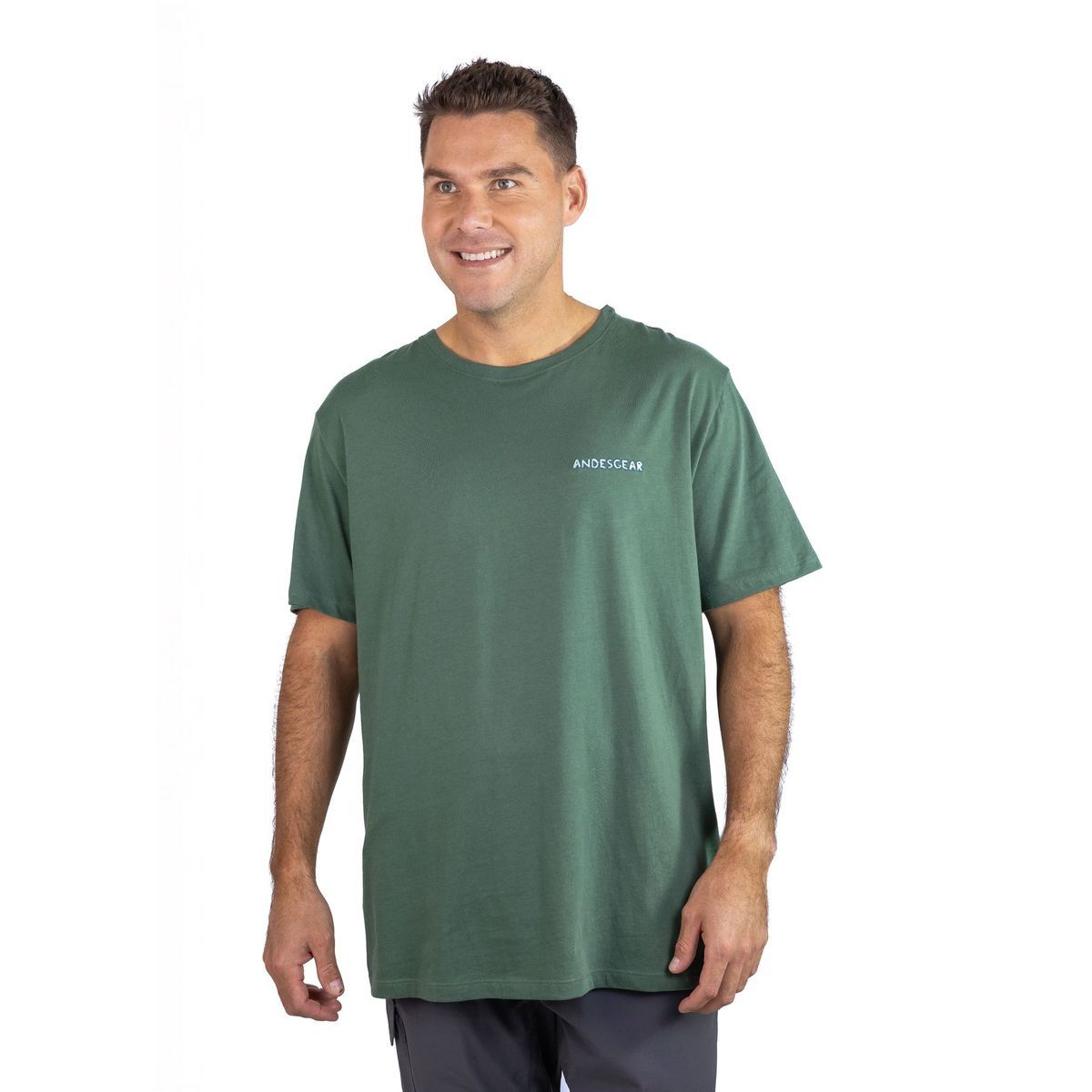 ANDESGEAR - Polera Hombre Logo Verde Andesgear
