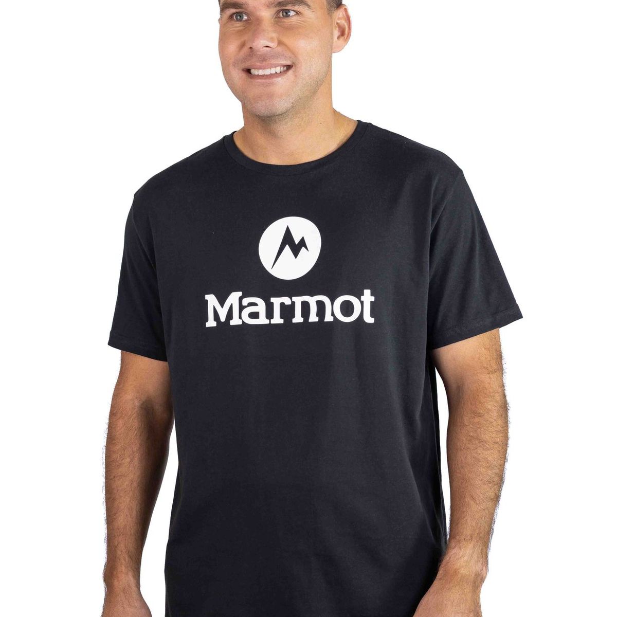 MARMOT - Polera Hombre Circle Logo Tee Negro Marmot
