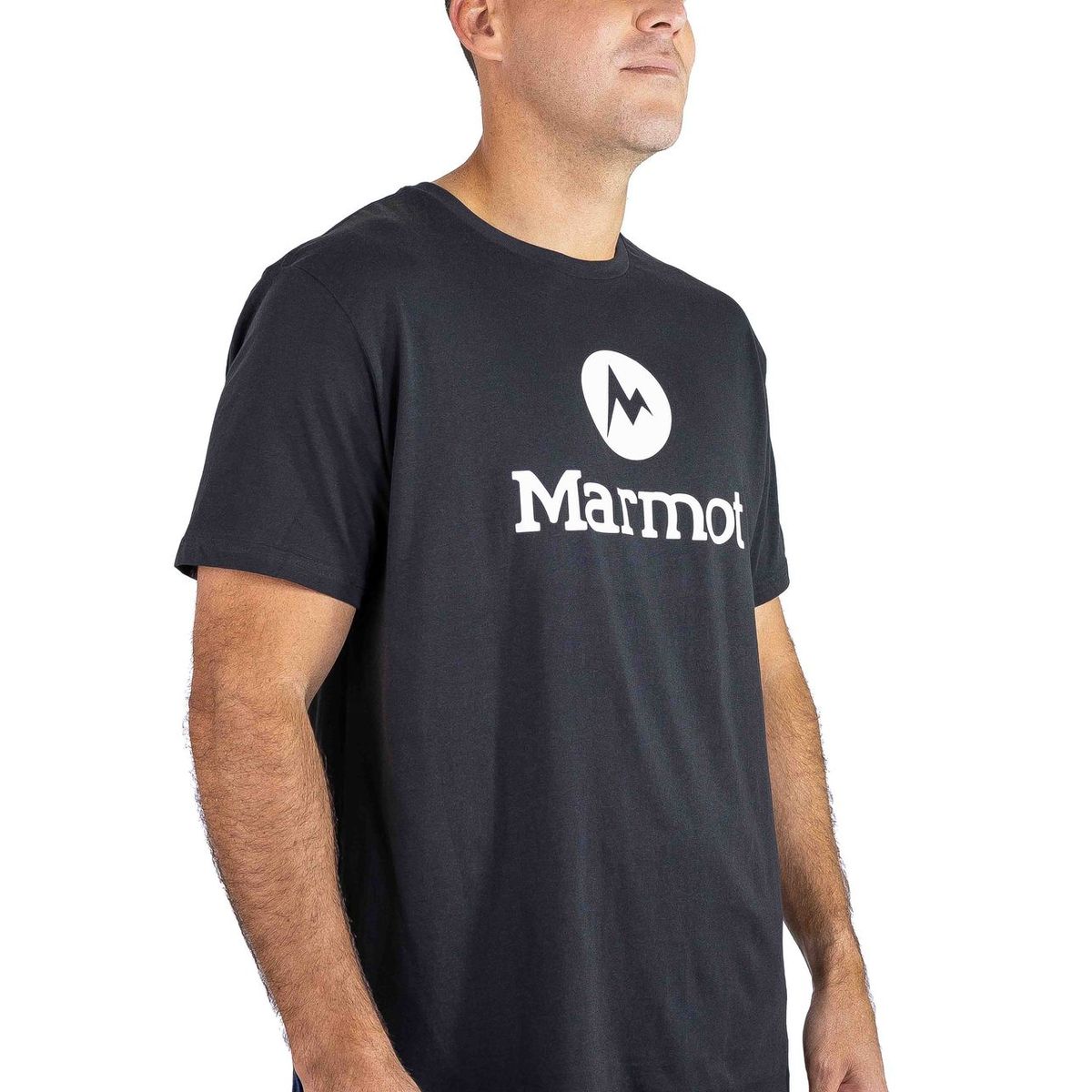MARMOT - Polera Hombre Circle Logo Tee Negro Marmot
