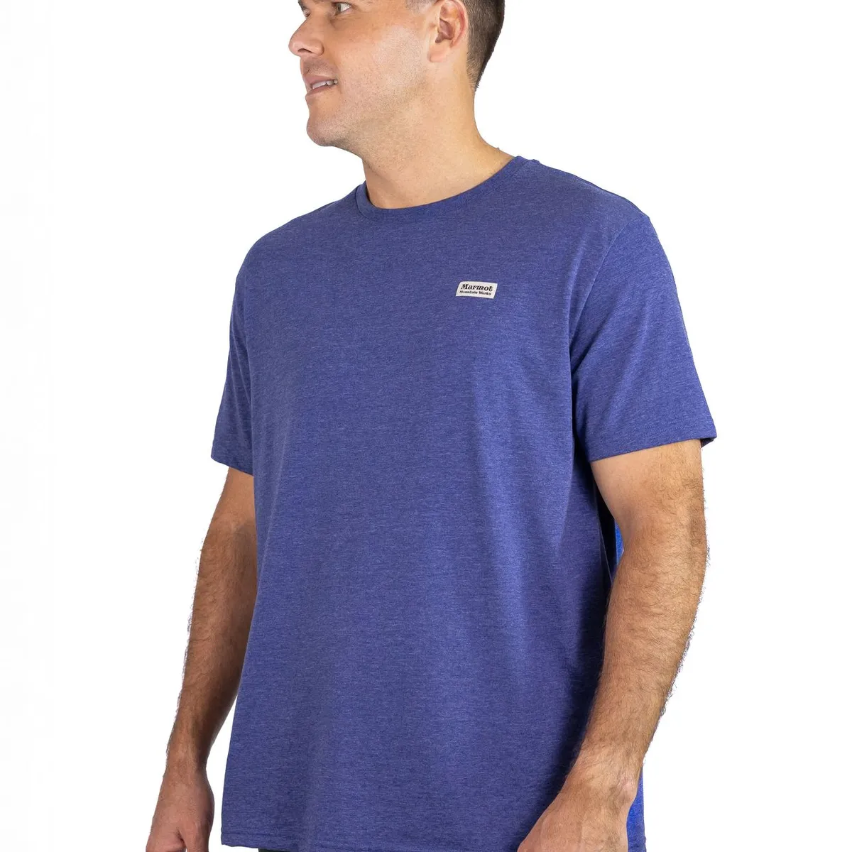 MARMOT - Polera Hombre Chest Vintage Label Tee Azul Marmot