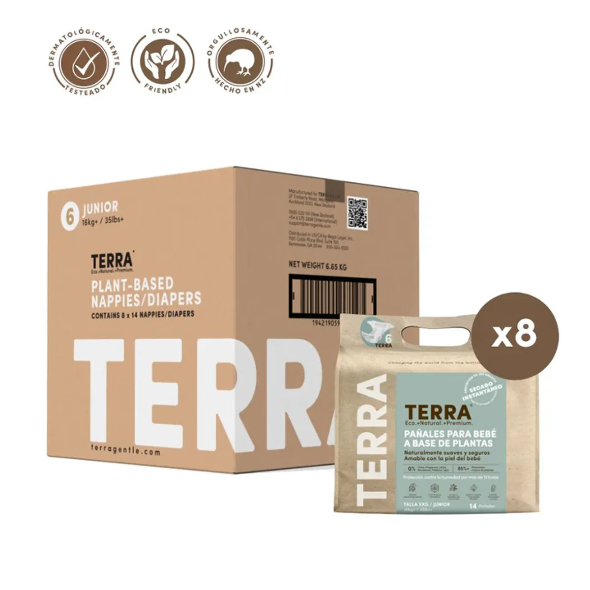 TERRA - Pañales Terra Biodegradables Caja