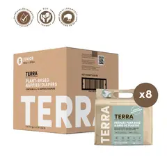 TERRA - Pañales Biodegradables Caja Talla XXG 112 uns