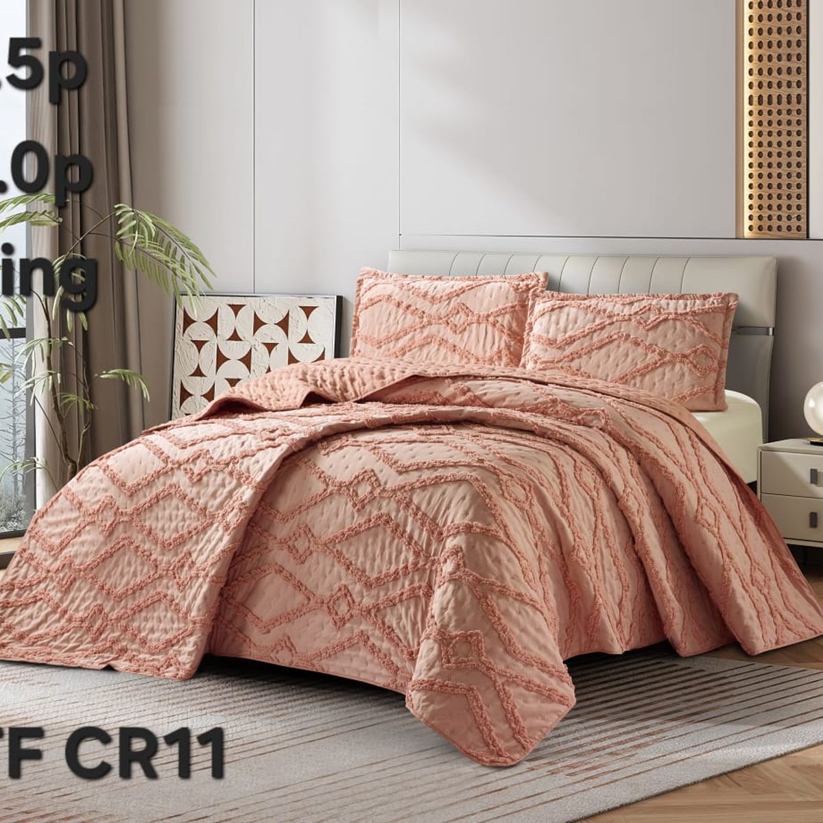 GENERICO - Cubrecama - Cobertor Quilts de Verano 2,5 plazas - King