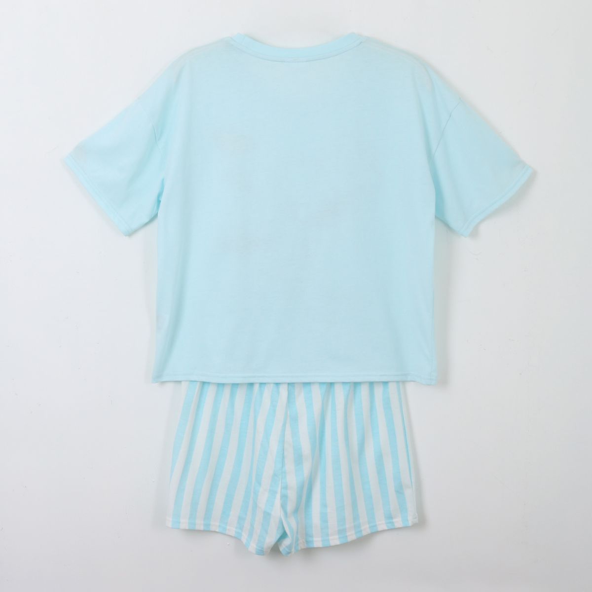 SNOOPY - Pijama Manga Corta Mujer Celeste Cocinando Snoopy