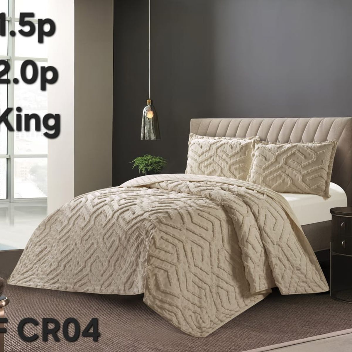 GENERICO - Cubrecama - Cobertor Quilts de Verano 2,5 plazas - King