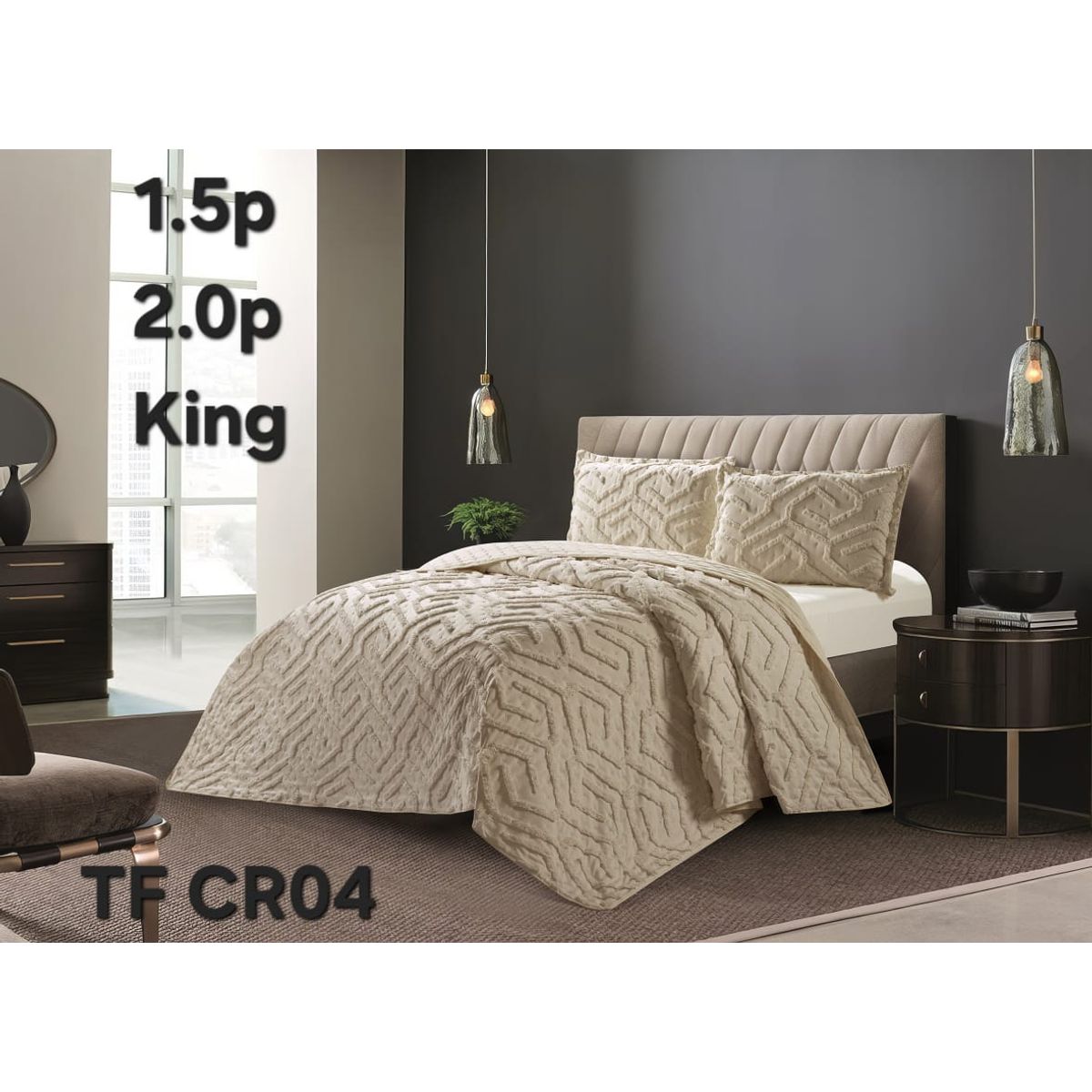 GENERICO - Cubrecama - Cobertor Quilts de Verano 2,5 plazas - King