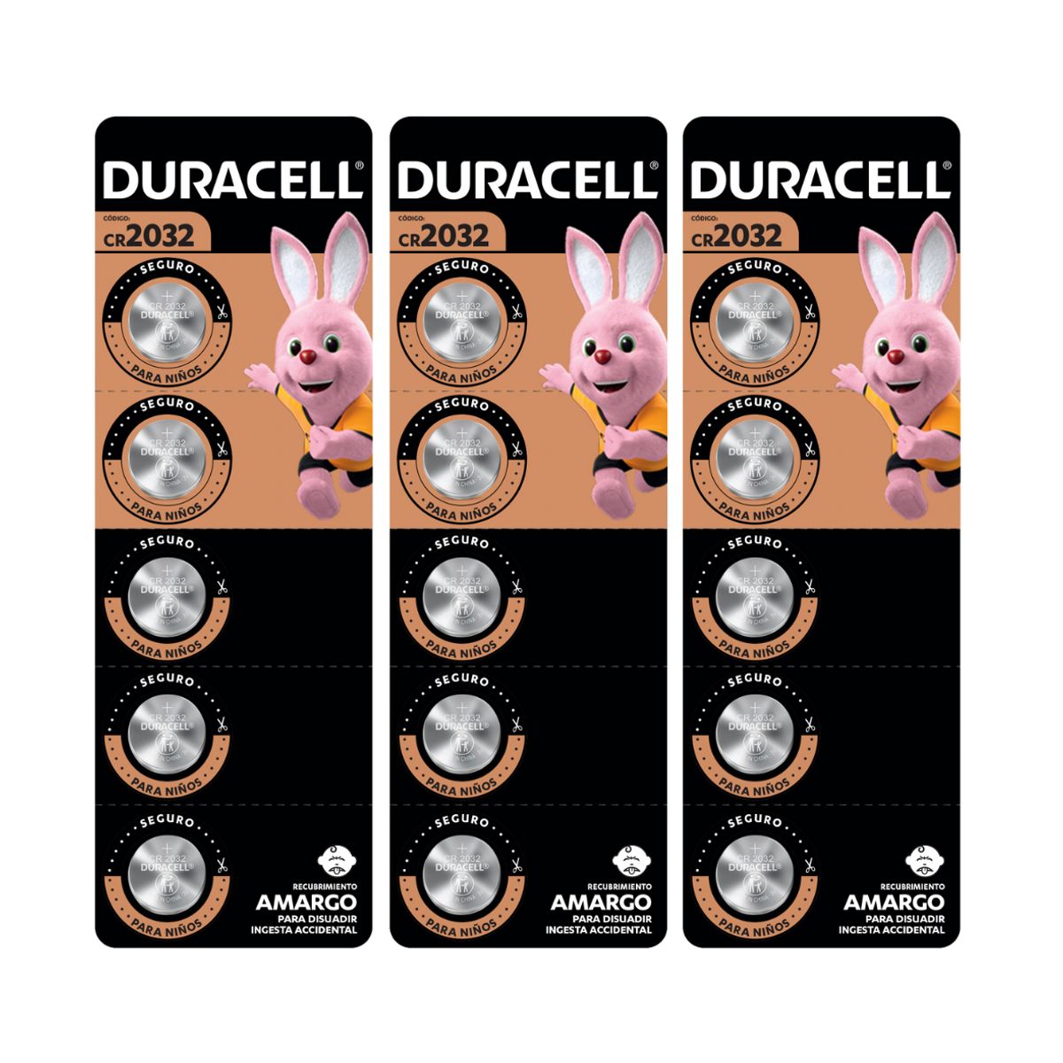 DURACELL - Pila Duracell 2032 15 Pilas Cr2032 3v Batería De Litio