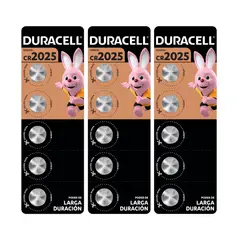 DURACELL - Pila 2025 15 Pilas Cr2025 3v Batería De Litio