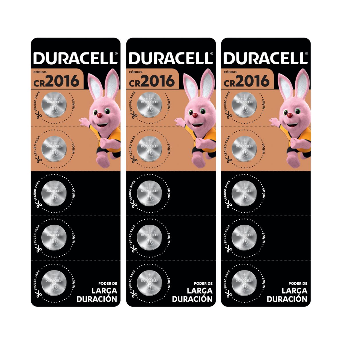 DURACELL - Pila Duracell 2016 15 Pilas Cr2016 3v Batería De Litio