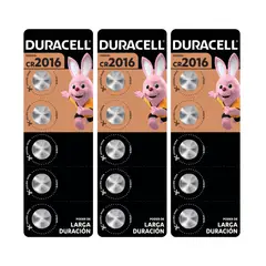 DURACELL - Pila 2016 15 Pilas Cr2016 3v Batería De Litio