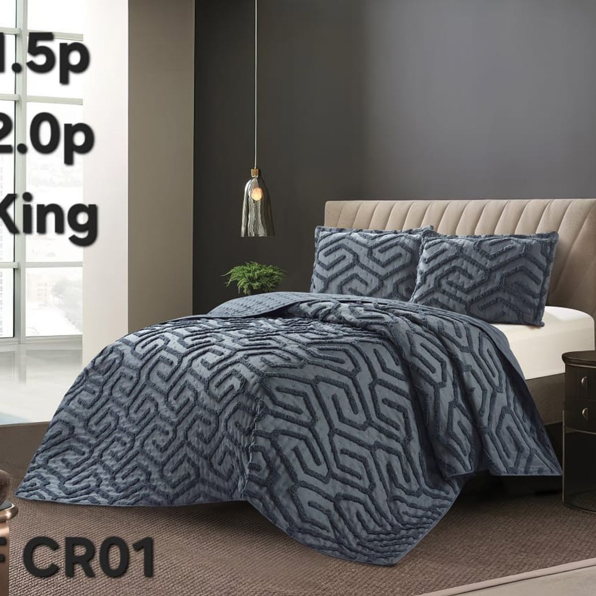 GENERICO - Cubrecama - Cobertor Quilts de Verano 2,5 plazas - King